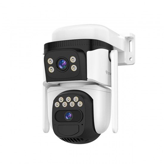 VStarcam CB621DR – WiFi камера 2 обектива (3MP + 3MP) с батерия 8000mAh и соларен панел