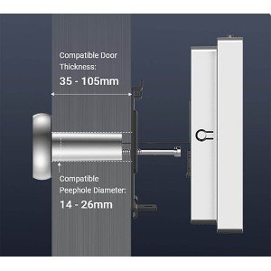 EZVIZ CS-HP2 – Wi-Fi видео шпионка за врата с дисплей и батерия