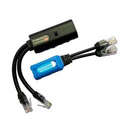 PoE сплитер за видео и PoE по FTP за 2 камери по 1 кабел