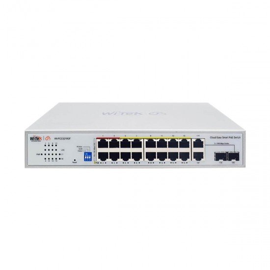 Wi-Tek WI-PCES218GF, 18-портов PoE мрежов комутатор
