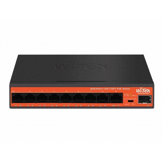 Wi-Tek WI-PS309GFH, 10-портов PoE мрежов комутатор