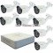 Комплект с 8 външни HD камери + DVR Hikvision