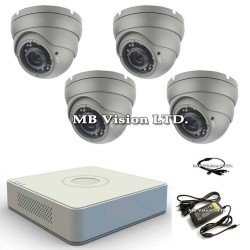 Система за видеонаблюдение 4 камери + HD DVR