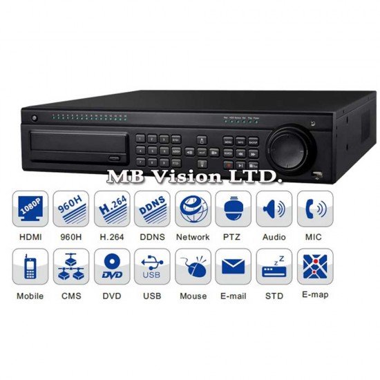 Професионален 16 канален ДВР TD2516HD-C