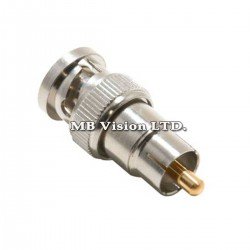 Преходник BNC към чинч - BNC към RCA (мъжки) Преходник BNC към чинч - BNC към RCA (мъжки)
