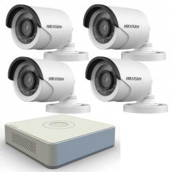 Готов комплект с 4 Turbo HD камери и DVR Hikvision