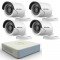 Готов комплект с 4 Turbo HD камери и DVR Hikvision