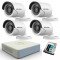 Готов комплект с 4 Turbo HD камери, DVR Hikvision + 1TB HDD