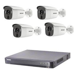 Комплект с 4 камери 2MP, ColorVu, IR 20m + DVR Hikvision