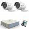 HD система за видеонаблюдение с 2 камери, DVR Hikvision + 1TB HDD