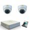 Готов комплект 2 вътрешни HD камери, IR 20м и DVR и 1TB HDD