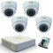 Комплект 4 вътрешни HD камери, IR 20м и DVR и 1TB HDD